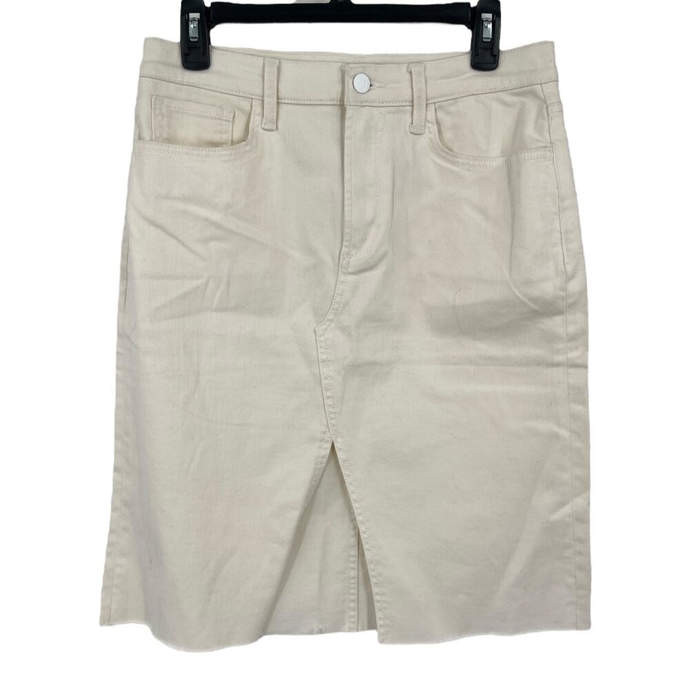Joe's Jeans skirt high rise midi denim cream size 29